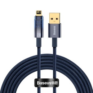 Baseus USB - Lightning kábel 2.4A 2m (CATS000503) kék