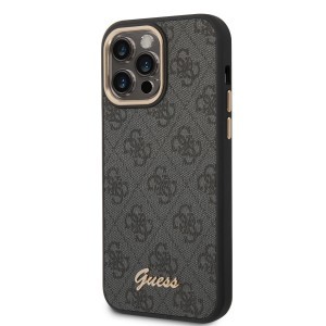 iPhone 14 Pro Max Guess PC/TPU 4G Metal Camera Outline tok fekete (GUHCP14XHG4SHK)