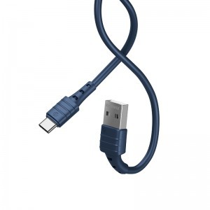 Remax Zeron RC-179A USB-Type C kábel 2.4A 1 m sötétkék