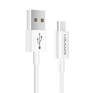 USAMS U23 Micro USB kábel gyorstöltéssel 2A 1m fehér
