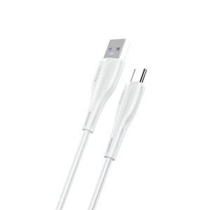 USAMS U38 USB-C kábel gyorstöltéssel 5A 1m fehér