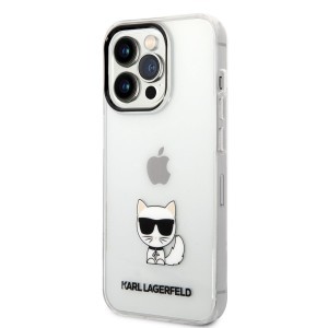 iPhone 14 Pro Max Karl Lagerfeld Choupette Logo tok átlátszó (KLHCP14XCTTR)