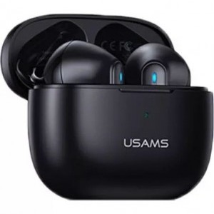 USAMS TWS NX10 Bluetooth 5.2 vezeték nélküli fejhallgató, mikrofon fekete (BHUNX01)