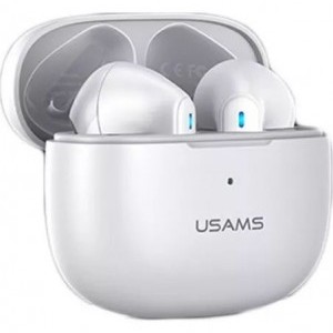 USAMS TWS NX10 Bluetooth 5.2 vezeték nélküli fejhallgató, mikrofon fehér (BHUNX02)