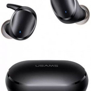 USAMS TWS LX Bluetooth 5.0 vezeték nélküli fülhallgató, mikrofon fekete (BHULX01)