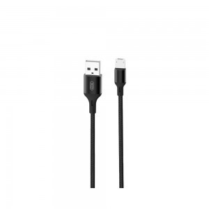 XO NB143 USB - microUSB kábel  2 m 2,4A fekete