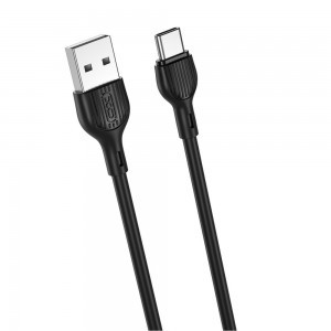 XO NB200 USB - USB-C kábel 2 m 2.1 A fekete