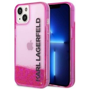 iPhone 14 Plus Karl Lagerfeld Liquid Glitter Elong tok rózsaszín (KLHCP14MLCKVF)