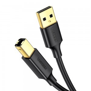 Ugreen US135 USB Type B nyomtatókábel - USB 2.0 480 Mbps 2m fekete