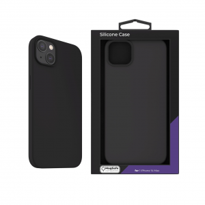 iPhone 14 Plus Next One MagSafe-kompatibilis szilikontok fekete