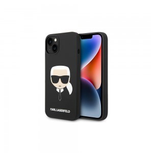 iPhone 14 Karl Lagerfeld Karl`s Head szilikon tok fekete (KLHCP14SSLKHBK)