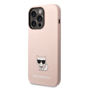 iPhone 14 Pro Max Karl Lagerfeld Choupette szilikon tok rózsaszín (KLHCP14XSLCTPI)