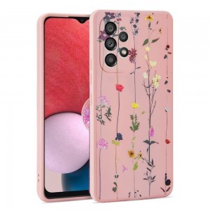 Samsung Galaxy A53 5G Tech-Protect Mood tok virágkert mintás rózsaszín