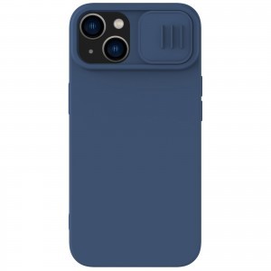 iPhone 14 Nillkin CamShield Silky szilikon tok kék