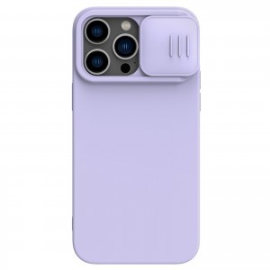iPhone 14 Pro Max Nillkin CamShield Silky szilikon tok lila