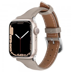 Apple Watch 4/5/6/7/8/SE (40/41 mm) Spigen Cyrill Kajuk óraszíj krém szín
