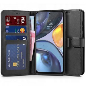 Motorola Moto G22/E32/E32S Tech-Protect Wallet fliptok fekete