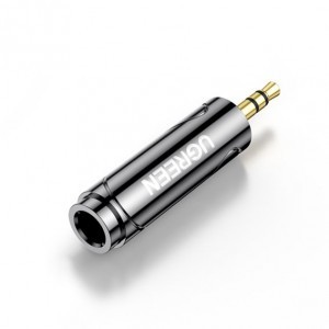 Ugreen audio adapter 6.35mm jack (anya) - 3.5mm mini jack (apa) fekete (AV168 80730)
