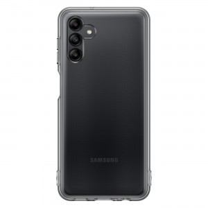 Samsung Galaxy A04S Samsung Soft Clear gyári szilikon tok fekete (EF-QA047TBEGWW)