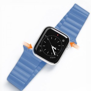 Apple Watch 4/5/6/7/8/SE (38/40/41mm) Dux Ducis mágneses óraszíj kék