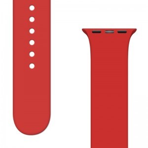 Apple Watch 4/5/6/7/8/SE (38/40/41mm) Silicone APS óraszíj piros