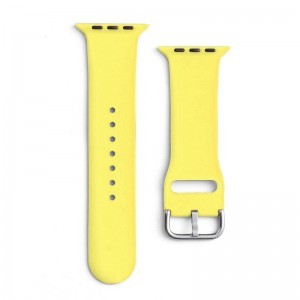 Apple Watch 4/5/6/7/8/SE (38/40/41mm) Silicone APS óraszíj sárga