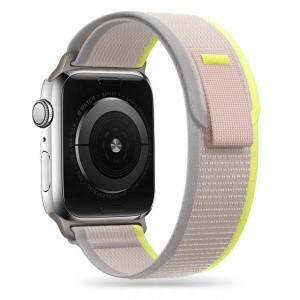 Apple Watch 4/5/6/7/8/SE/Ultra (42/44/45/49mm) Tech-Protect Nylon szíj bézs