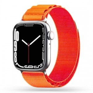 Apple Watch 4/5/6/7/8/SE/Ultra (42/44/45/49mm) Tech-Protect Nylon Pro szíj narancs