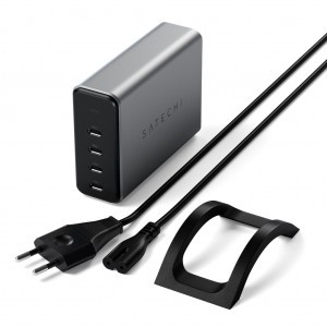 Satechi 165W 4x USB Type-C PD GaN hálózati töltő adapter (ST-UC165GM-EU)