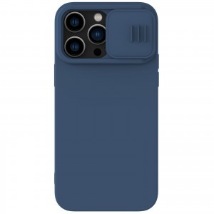 iPhone 14 Pro Max Nillkin CamShield Silky szilikon tok kék