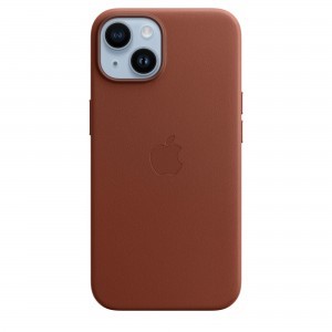 iPhone 14 bőrtok umbra (MPP73ZM/A) Apple gyári MagSafe-rögzítésű