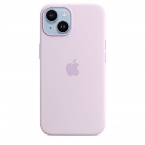 iPhone 14 szilikontok orgonalila (MPRY3ZM/A) Apple gyári MagSafe-rögzítésű (SEASONAL 2022 Fall)