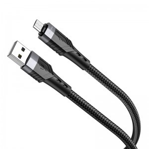 Borofone BU35 Influence USB - microUSB kábel 2.4A 1.2m fekete