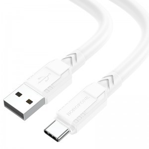 Borofone Goodway BX81 USB - Type C kábel 3A 1m fehér