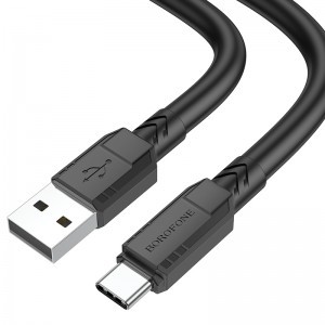 Borofone Goodway BX81 USB - Type C kábel 3A 1m fekete