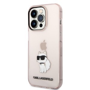 iPhone 14 Pro Karl Lagerfeld KLHCP14LHNCHTCP IML Choupette NFT tok rózsaszín