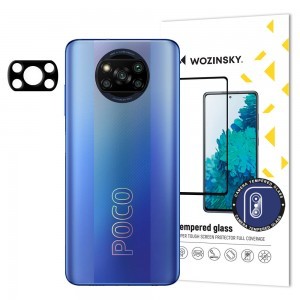 Xiaomi Poco X3 Pro / Poxo X3 Wozinsky Full Camera Glass 9H kameralencse védő üvegfólia fekete