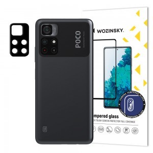 Xiaomi Poco M4 Pro 5G Wozinsky Full Camera Glass 9H kameralencse védő üvegfólia fekete