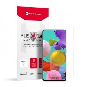 Samsung Galaxy A51 Forcell Flexible Nano Glass hibrid kijelzővédő üvegfólia