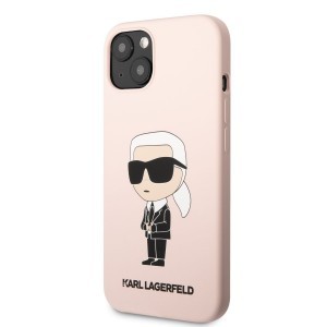 iPhone 13 Karl Lagerfeld KLHCP13MSNIKBCP Liquid Silicone Ikonik NFT tok rózsaszín