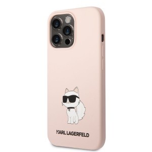 iPhone 13 Pro Karl Lagerfeld KLHCP13LSNCHBCP Liquid Silicone Choupette NFT tok rózsaszín