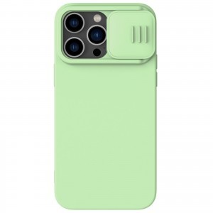 iPhone 14 Pro Max Nillkin CamShield Silky Magsafe kompatibilis szilikon tok zöld