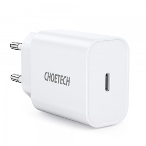 Choetech USB fali töltő Type C PD 20W fehér (Q5004 V4)