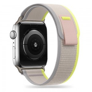 Apple Watch 4/5/6/7/8/SE (38/40/41mm) Tech-Protect Nylon szíj bézs