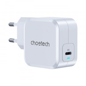 Choetech 45W PD8007 gyorstöltő fali adapter PPS fehér