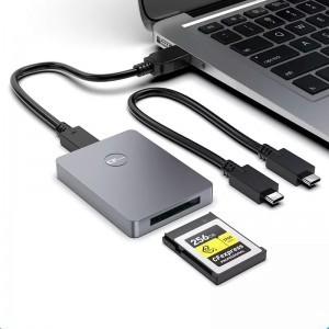 ROCKETEK USB-A/USB-C CFexpress 3.0 Type-B kártyaolvasó (CR316)