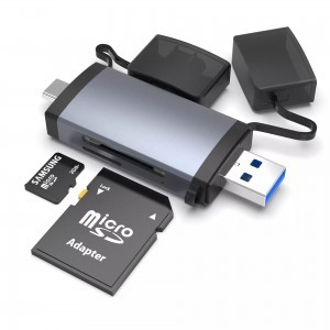ROCKETEK USB-A, USB Type-C OTG kártyaolvasó SD/microSD (RT-OTG115)