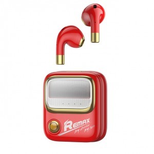 Remax Yosee Series vezeték nélküli bluetooth 5.0 TWS fülhallgató 450mAh piros