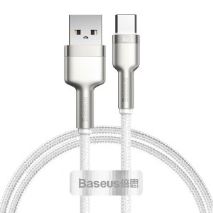 Baseus Cafule Series Metal USB - USB Type-C 66W kábel 1m fehér (CAKF000102)