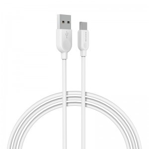 Borofone BX14 Linkjet USB - Type C kábel 2.4A 3m fehér